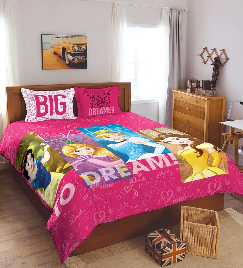 Buy Disney Princess Double Bedsheet With 2 Pillow Covers By Spaces