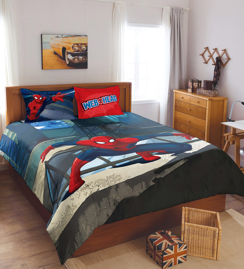 spiderman double bed sheets