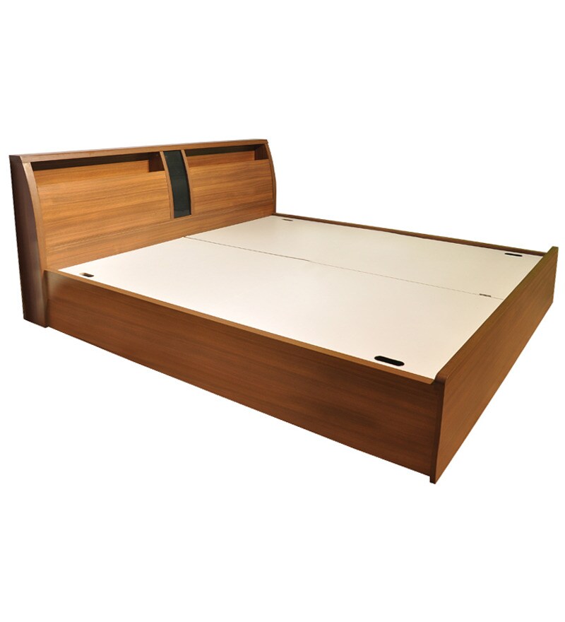 Buy Spacewood Kosmo Monarch King Size Bed with Pull Out Storage Online