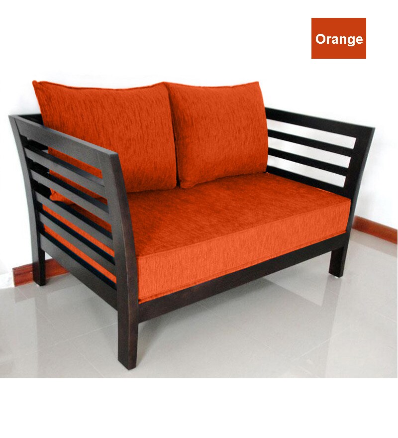 Wooden Sofa With Cushion Stock Image Of Furniture 12855645