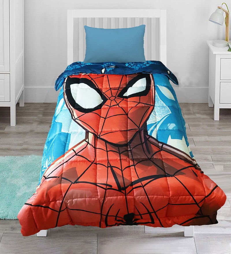 cot bed duvet cover spider man