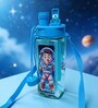 Space Boy Printed Plastic Water Bottle with Straw & Strap, 600 ml