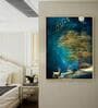 Space Nordic Deer Multicolour Synthetic Wood Wall Art