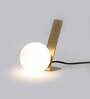Gold Space Pinball Table Lamp
