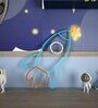 Space Rocket Blue LED Neon Light