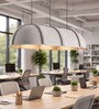 Space Ship   Grey  Luxury Acoustic Pendant Light (4 ft