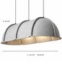 Space Ship   Grey  Luxury Acoustic Pendant Light (4 ft