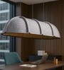 Space Ship   Grey  Luxury Acoustic Pendant Light (4 ft