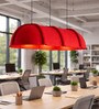 Space Ship   Red Luxury Acoustic Pendant Light (4 ft