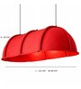 Space Ship   Red Luxury Acoustic Pendant Light (4 ft