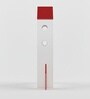 SpaceChamp Kids Bookshelf in White & Red Colour