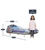 Spaceship Car Bed In Grey Colour