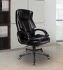 SpaceX Leatherette Executive Chair in Black Colour