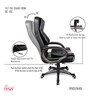 SpaceX Leatherette Executive Chair in Black Colour