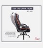 SpaceX Leatherette Executive Chair in Black & Orange Colour