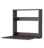 Multipurpose Wall mount Study Table with Shelf in Flowery Wenge Finish