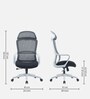 Spade Breathable Mesh  Ergonomic Chair In Grey Colour