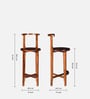 Spalt Sheesham Wood Bar Chair In Rustic Teak  Finish