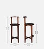 Spalt Sheesham Wood Bar Chair In Provincial Teak Finish