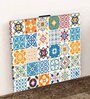 Spanish Tiles Wall Mounted Bedside Table with Digital Print