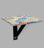 Spanish Tiles Wall Mounted Bedside Table with Digital Print