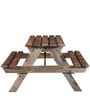 Spann Mango Wood 6 Seater Patio Dining Set In Scratch Resistant Natural  Finish