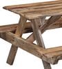 Spann Mango Wood 6 Seater Patio Dining Set In Scratch Resistant Natural  Finish