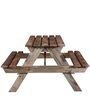 Spann Mango Wood 6 Seater Patio Dining Set In Scratch Resistant Natural  Finish