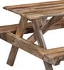Spann Mango Wood 6 Seater Patio Dining Set In Scratch Resistant Natural  Finish