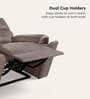 Spark Leather 1 Seater Motorized Recliner In Granite Colour