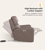 Spark Leather 1 Seater Motorized Recliner In Granite Colour