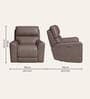 Spark Leather 1 Seater Motorized Recliner In Granite Colour