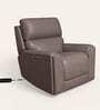 Spark Leather 1 Seater Motorized Recliner In Granite Colour