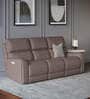 Spark Leather 3 Seater Motorized Recliner In Granite Colour