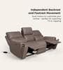 Spark Leather 3 Seater Motorized Recliner In Granite Colour
