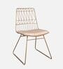 Spark Metal Cafe Chair in Gold Colour