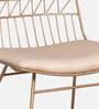 Spark Metal Cafe Chair in Gold Colour