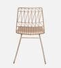 Spark Metal Cafe Chair in Gold Colour