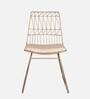 Spark Metal Cafe Chair in Gold Colour