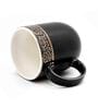 Sparkle 200 ml Black Porcelain Tea Cup (Set of 2)
