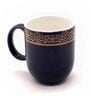 Sparkle 200 ml Navy Blue Porcelain Tea Cup (Set of 6)