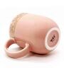 Sparkle 200 ml Pink Porcelain Tea Cup (Set of 6)