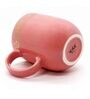 Sparkle 200 ml Pink Porcelain Tea Cup (Set of 6)