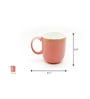 Sparkle 200 ml Pink Porcelain Tea Cup (Set of 6)