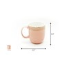 Sparkle 200 ml Pink Porcelain Tea Cup (Set of 6)