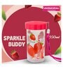 Varmora Sparkle Buddy Smart Shaker Unbreakable Polycarbonate 350 ml Shaker (Pack of 1) (Pink)