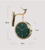 Green Plastic Double Sided Platform Clock