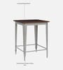 Spaulding Metal Bar Table Set in Silver Finish With 4 Chairs