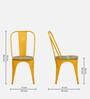 Spaulding Metal Iconic Chair in Yellow Colour
