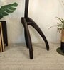Species Wooden Floor Lamp with Jute Shade & Brown Base